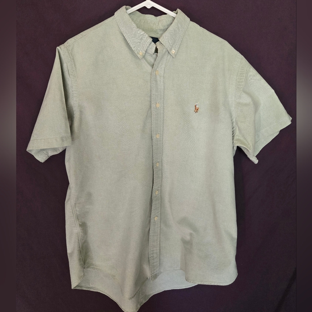 Polo Ralph Lauren Men's Blue and White Gingham Shirt